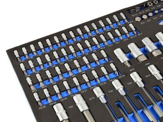 Набір торцевих головок і біт Torx 102 ел Geko G10833B