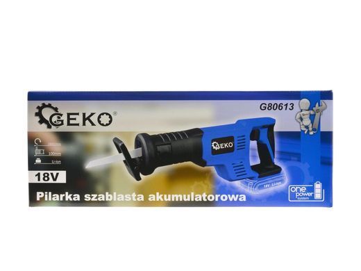 Акумуляторна шабельна пила 18 В Geko G80613