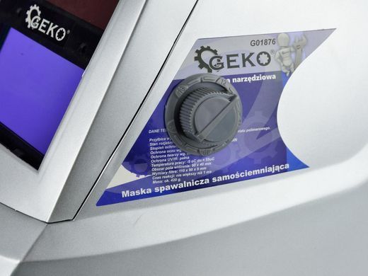Сварочная маска с автоматическим затемнением Geko G01876