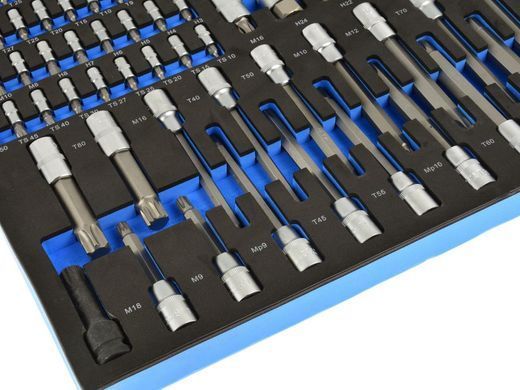 Набір торцевих головок і біт Torx 102 ел Geko G10833B
