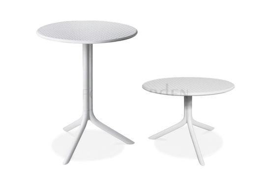 Комплект меблів балконний Bora Bistrot Step Bianco пластиковий 2+1 Nardi