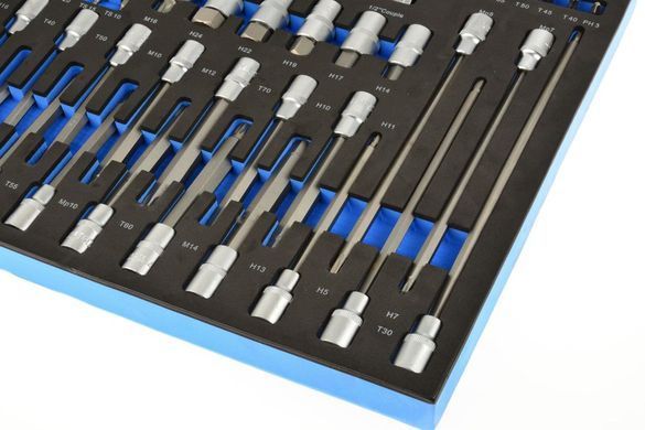 Набір торцевих головок і біт Torx 102 ел Geko G10833B