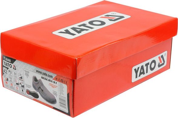 Літні шкіряні черевики Yato YT-80468 розмір 44