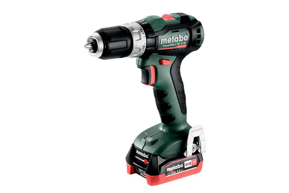 Акумуляторний шуруповерт Metabo PowerMaxx SB 12 BL, 45 Нм, 2 x 4 Ач