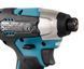 Аккумуляторный ударный гайковерт MAKITA DTD157RFJ 140 Нм 1/4" HEX LXT 18 В Li-Ion XPT BLDC + 2 аккумулятора по 3,0 Ач + зарядное устройство + кейс MAKPAC