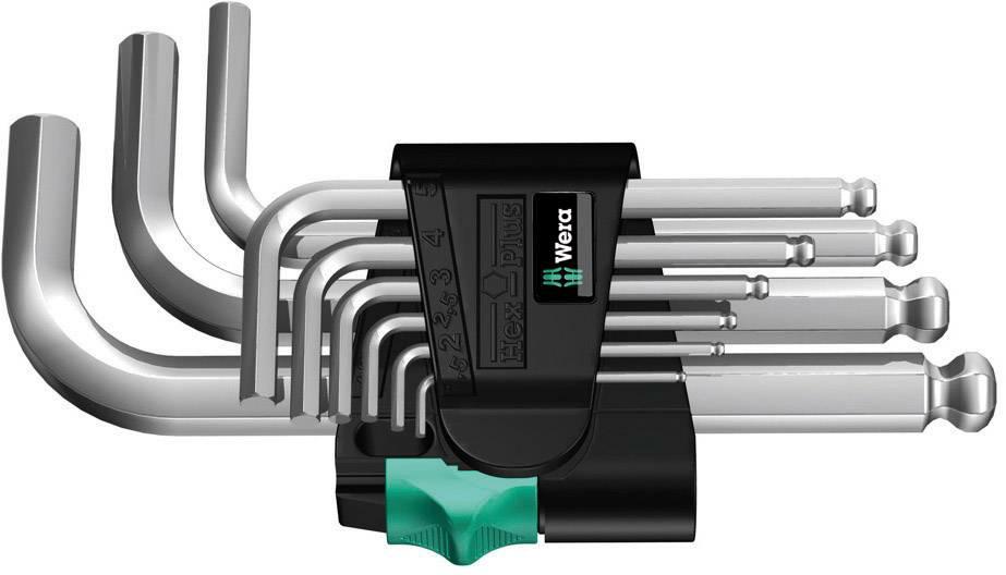 Набор шестигранных ключей WERA 1,5–10 мм с шариковым наконечником, 9 шт