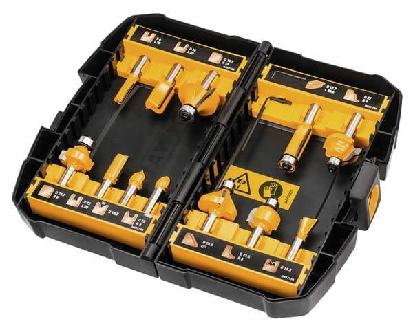 Набор фрез DEWALT 12 шт. твердосплавных DT90016-QZ в кейсе