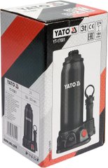 Домкрат бутылочный гидравлический 3тонны Yato YT-17001