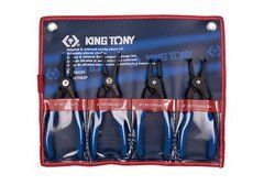 King Tony Плоскогубцы стопорные 4шт., кейс