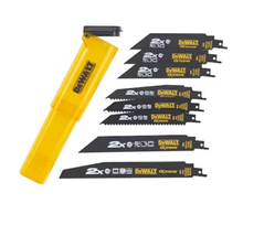 DeWalt Полотна сабельной пилы EXTREME 8 шт. + кассета