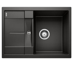 Кухонна мийка Blanco METRA 45 S Compact 525912 чорний - граніт, вбудовується в стільницю, сушарка