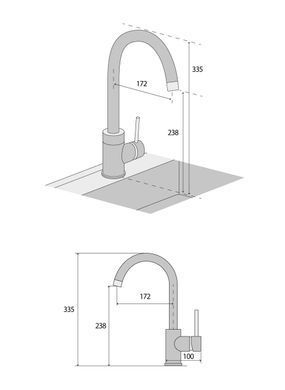 Смеситель для кухни Concept Bdg3334bc