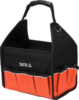 Сумка открытая для инструмента 12" Yato; 16 карманов, с ленточным захватом, из полиэстера