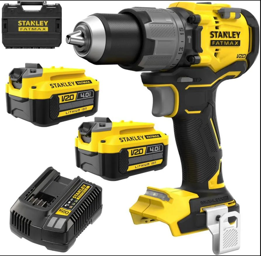 Дриль-шуруповерт ударний 18 В Stanley V20 SFMCD726M2T 2x4 Ah