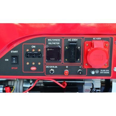 3-фазный бензиновый генератор AWTOOLS AW85607BL 7,5 квт 230/400V