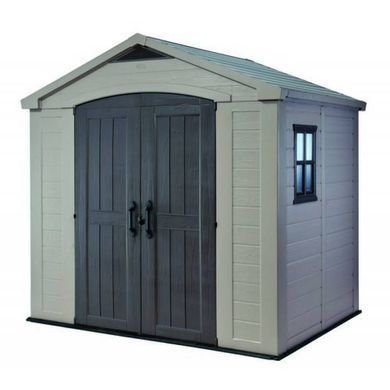 Садовый домик пластиковый FACTOR 8x6 beige/taupe - KETER