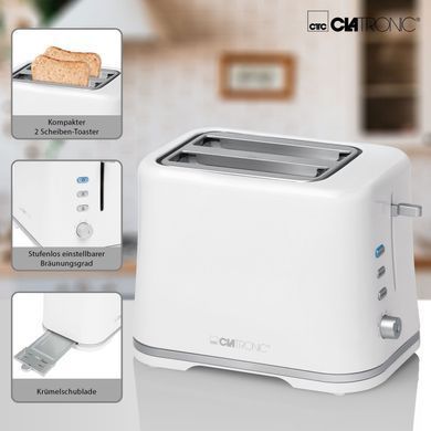 Тостер CLATRONIC TA 3554 білий