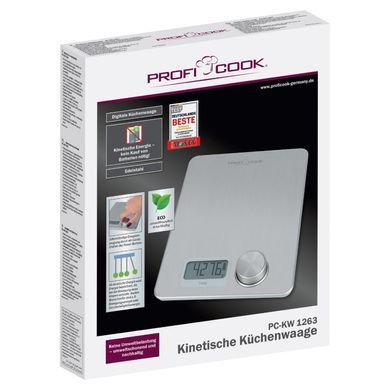 Электронные кухонные весы без батареек ProfiCook PC-KW 1263