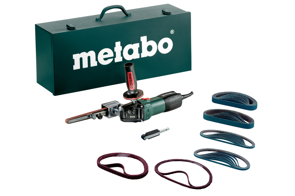 Шлифмашина ленточная Metabo BFE 9-20 Set 950 Вт, компактная, для труднодоступных мест
