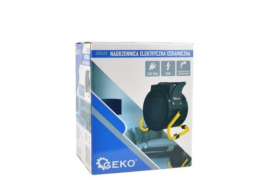 Керамический электронагреватель 3 кВт Geko G80408