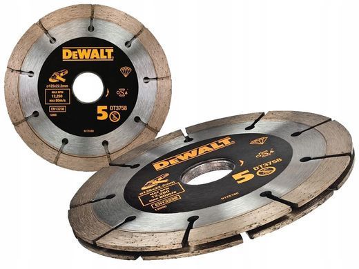 Сдвоенный сегментированный алмазный диск DeWalt DT3758