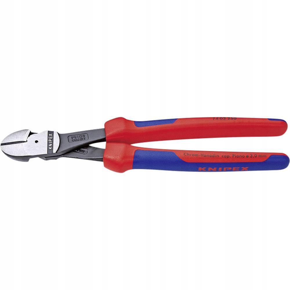 Кусачки боковые режущие усиленные Knipex 74 02 250, 250 мм, 64 HRC для мастерской