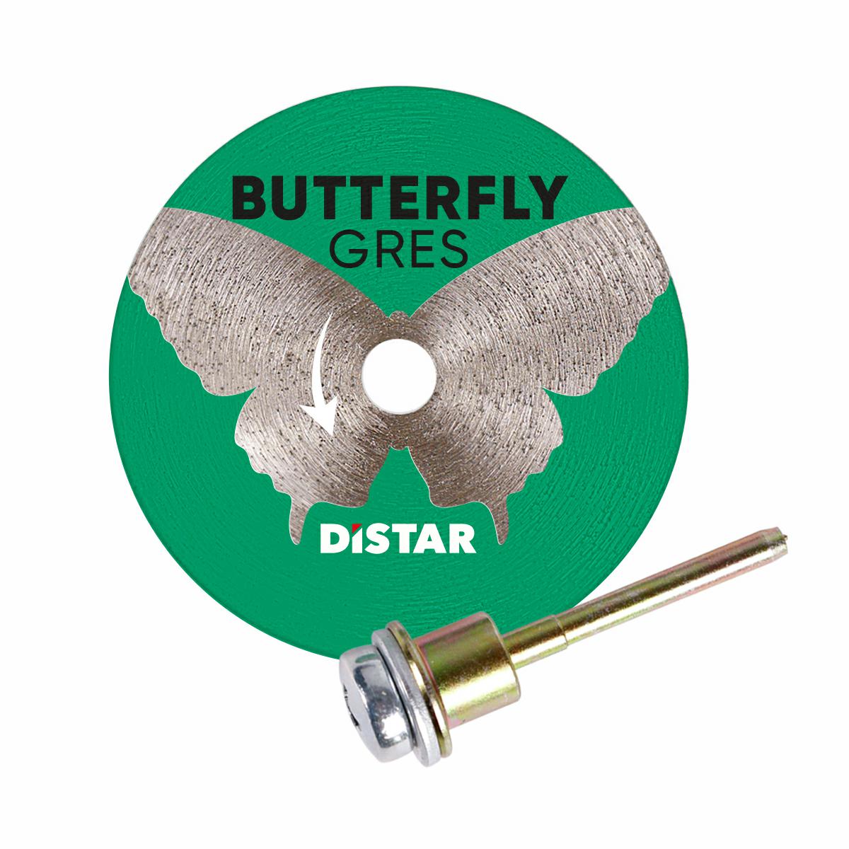 Алмазный диск Distar Butterfly 45 х 0,6 х 5,8/3,2-3,0F со штифтом для керамики