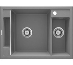 Кухонна мийка Deante Magnetic ZRM S503 сірий металік - граніт, вбудовується в стільницю