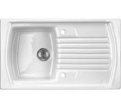 Кухонна мийка Deante LUSITANO ZCL 611N кераміка - вбудовується в стільницю, крило для сушіння