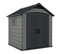Садовый домик пластиковый PREMIER 757 brownish grey/anthracite - KETER