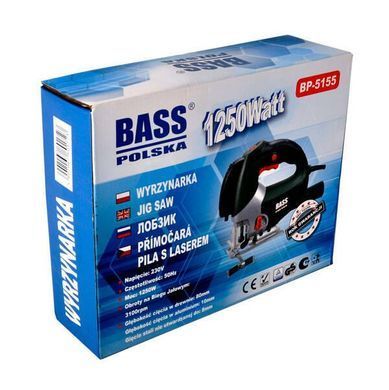 Електролобзик з видаленням пилу 1250 Вт Bass Polska 5155