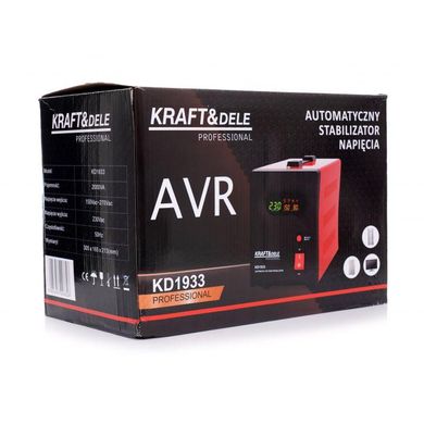 Стабилизатор напряжения AVR 2000ВА 230В Kraft&Dele KD1933