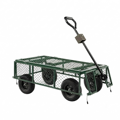Візок садовий чотириколісний AWTOOLS Q012 500 кг з опускними бортами