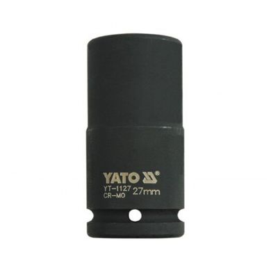 Ударна довга торцева головка 3/4'' 27мм для гайковерта Yato YT-1127