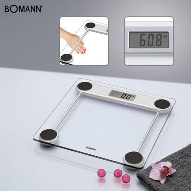 Напольные электронные весы стеклянные Bomann PW 1417 CB