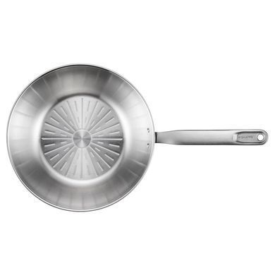 Сковорода вок з нержавіючої сталі 28 см Fiskars All Steel Pure 1065629
