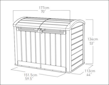 Сарай пластиковый STORE-IT-OUT Ultra_2000 л