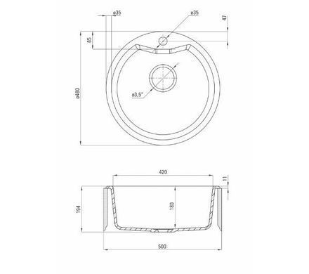 Кухонная мойка Deante Solis ZRS G803