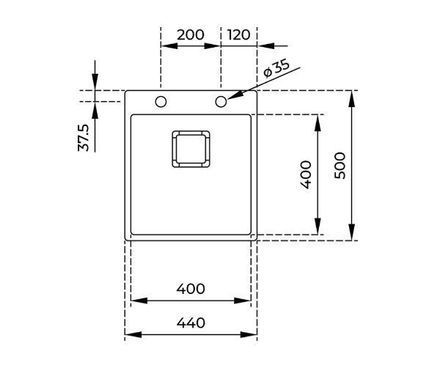 Кухонная мойка Teka FORLINEA RS15 40.40 CN сталь - встраиваемая в столешницу