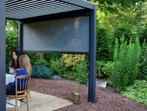 Маркіза рулонна штора для терас 4 м Premium антрацит Gutroof