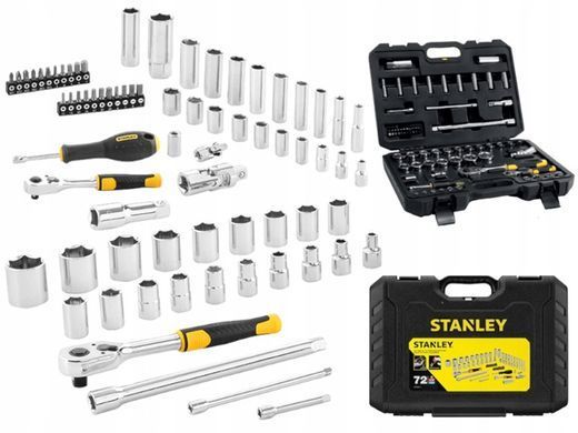 STANLEY НАБІР КЛЮЧІВ 72ел. 1/4"-1/2"