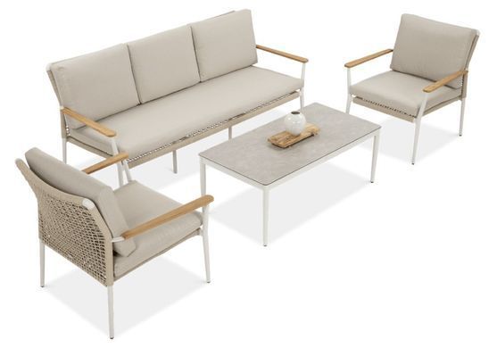 Меблі з металу для дачі Furrore Luna Caffe Caffe Light Beige