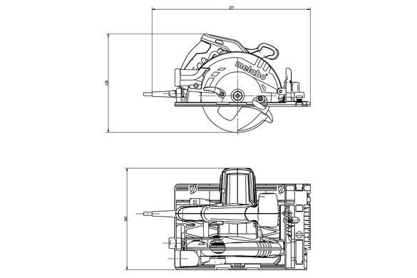 Дискова пилка Metabo KS 55 FS SET