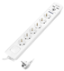 ORNO сетевой фильтр 6X розетки 2x USB кабель 3M