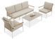 Меблі з металу для дачі Furrore Luna Caffe Caffe Light Beige