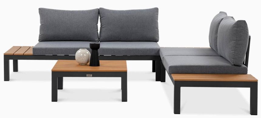 Садовий комплект меблів для тераси темно сірий Wood Williams Focus Garden