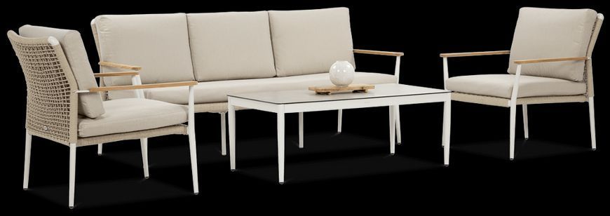 Меблі з металу для дачі Furrore Luna Caffe Caffe Light Beige