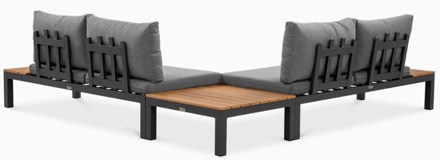 Садовий комплект меблів для тераси темно сірий Wood Williams Focus Garden