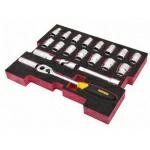 STANLEY НАБІР КЛЮЧІВ 20ел. 1/2" ПІНА ВКЛАДКА ДО T-STACK