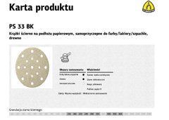 Самоклеящийся шлифовальный диск Klingspor 150 мм Ps33Bk зерно 150 Gls51 /100шт.